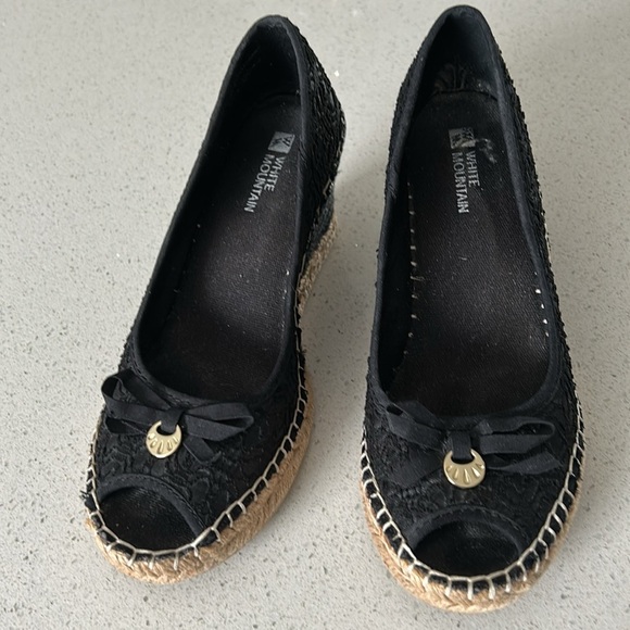 White Mountain Brocade Wedge Espadrilles - Picture 5 of 10